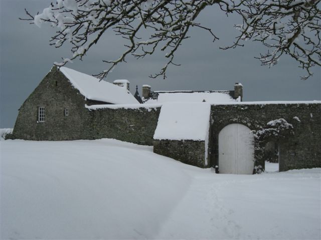 La neige au Manoir de Coutainville le 10 janvier 2010